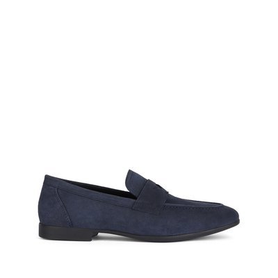 Men s Loafers Moccasins Leather Suede GEOX La Redoute