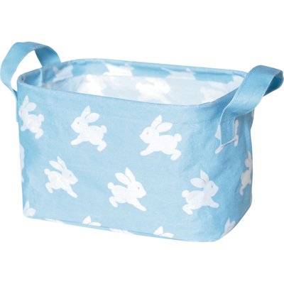 Petit panier de rangement BabyGlück Lapin, bleu clair COPPENRATH
