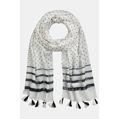 Foulard. Rayures et pois. Pompons. ULLA POPKEN