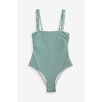 Maillot de bain en seersucker effet gainant NEXT