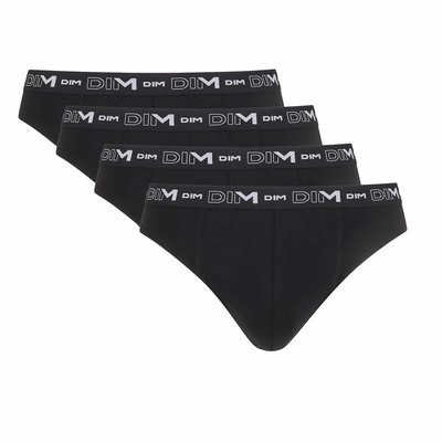 Set van 4 effen slips Cotton Stretch DIM