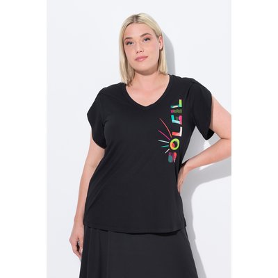 T-shirt fonctionnel à imprimé Soleil. Col V ULLA POPKEN