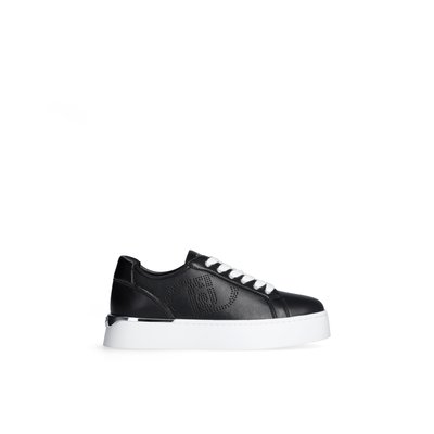 Sneakers en cuir avec logo ajouré LIU JO