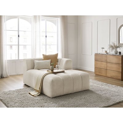 Méridienne pour canapé modulable 1 place(s) en tissu bouclette, ANNECY BOBOCHIC