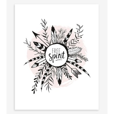 Affiche plumes BOHO LILIPINSO