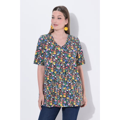 T-shirt motif floral, coupe évasée ULLA POPKEN