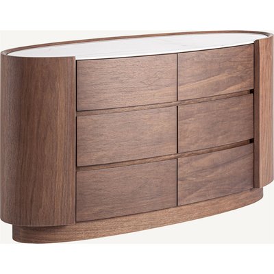 Commode en bois vieilli avec détails en fer RECOLLECTION