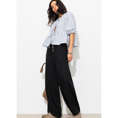 Pantalon large ceinturé PROMOD