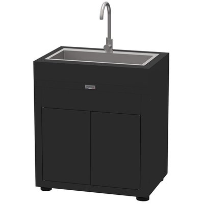 Meuble évier pour cuisine extérieure  - Noir LE MARQUIER