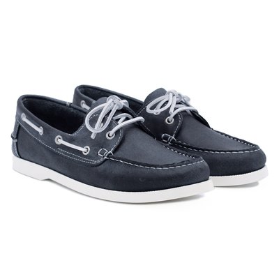 Chaussures bateau cuir mat brossé JULES & JENN