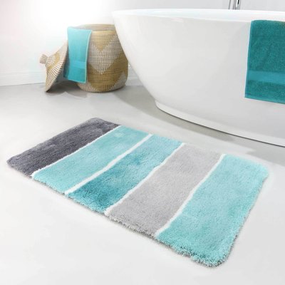 Tapis de bain antidérapant doux rayé , RIO MARINA HOMIE LIVING