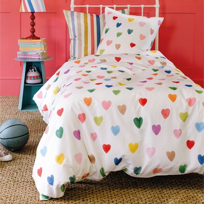 Parure de lit imprimée 100% coton, AMOUR WEE BLUE BELL