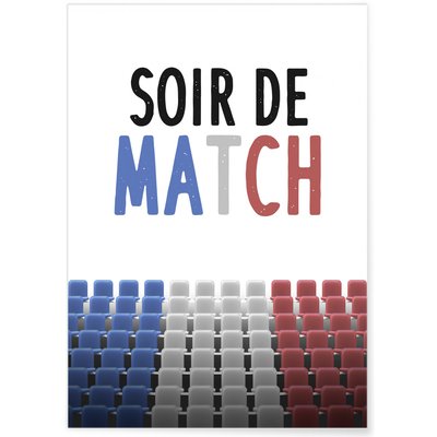 Affiche Soir de Match L'AFFICHERIE