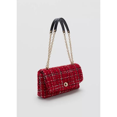 Sac bandoulière en tweed MANGO