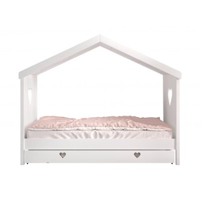 Amori Lit Cabane Ouvert et Lit Gigogne Assorti VIPACK