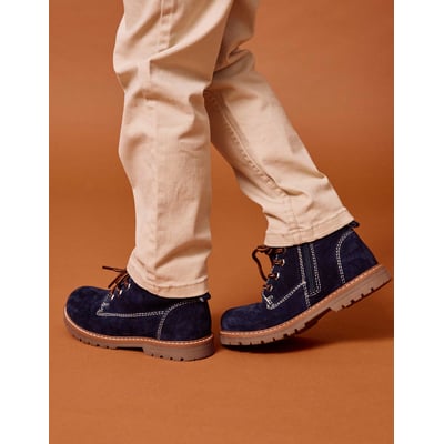 Bottines de montagne en suède avec lacets You&Me ZIPPY