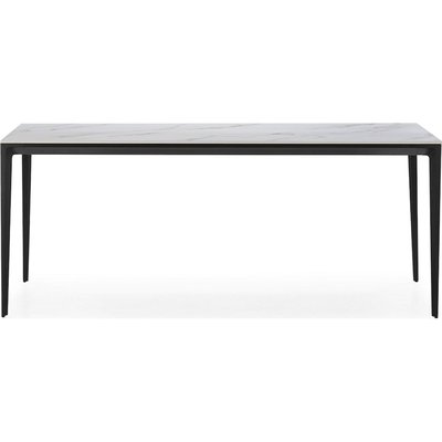 Table de salle à manger céramique noire élégance contemporaine RECOLLECTION