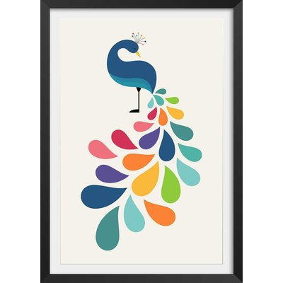 Affiche  paon coloré HEXOA