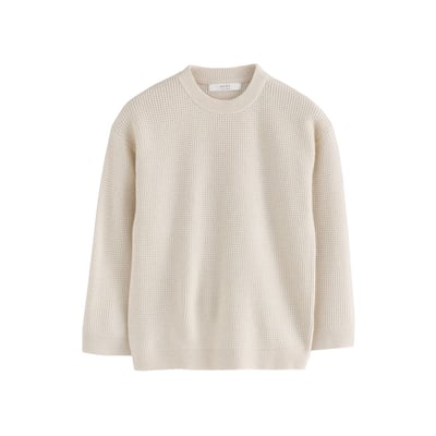 Pull ras du cou en maille texturée NEXT