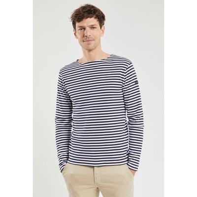 Marinière à col rond en pur coton léger ARMOR-LUX