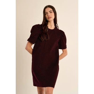 Robe courte à pois manches gigot MOLLY BRACKEN