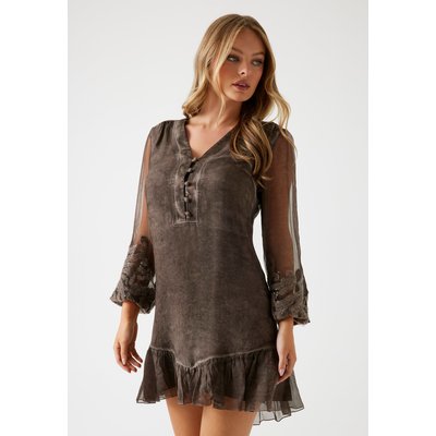 Mini Robe Soie Mélangée GUESS