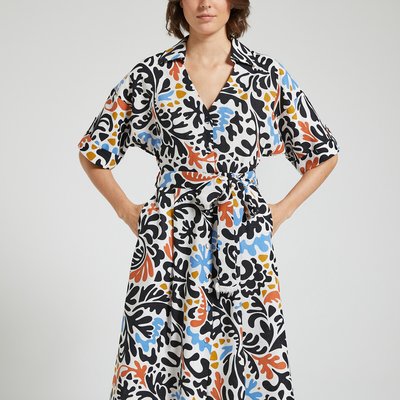 Ausgestelltes Kleid mit kurzen Ärmeln CARINA SUNCOO