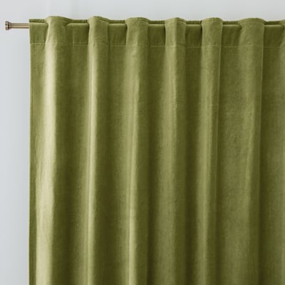 Rideau occultant, en velours, finition pattes cachées, VELVET LA REDOUTE INTERIEURS