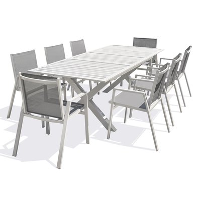 Ensemble repas de jardin en aluminium FLORIDE DCB GARDEN