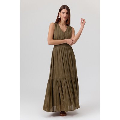 Robe longue sans manches avec taille smockée KAHINA ARTLOVE