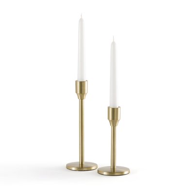 Lot de 2 bougeoirs en laiton, Oror LA REDOUTE INTERIEURS