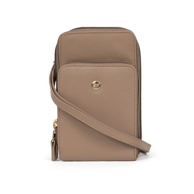 Pochette téléphone avec portecartes  Stop RFID  Cuir LUNA HEXAGONA