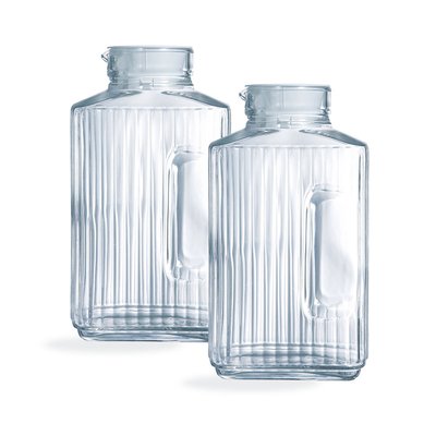 Lot de 2 carafes Quadro 2L - Luminarc LUMINARC