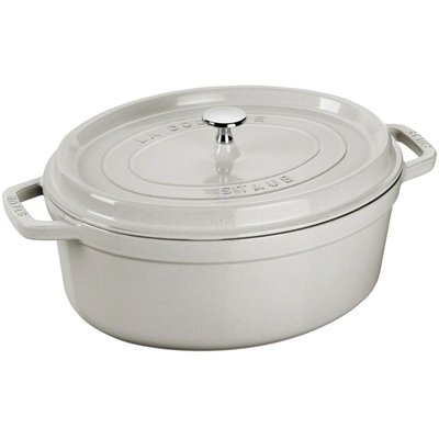 Cocotte ovale 33 cm Truffe blanche STAUB