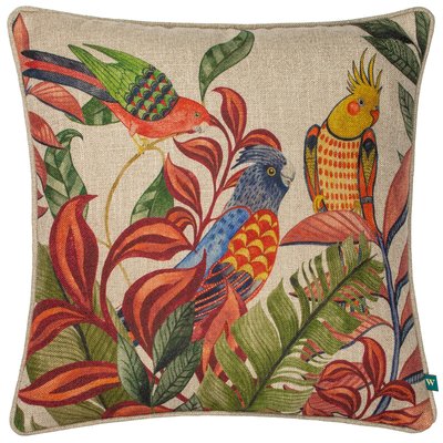 Akamba Parrot Scene Cushion WYLDER