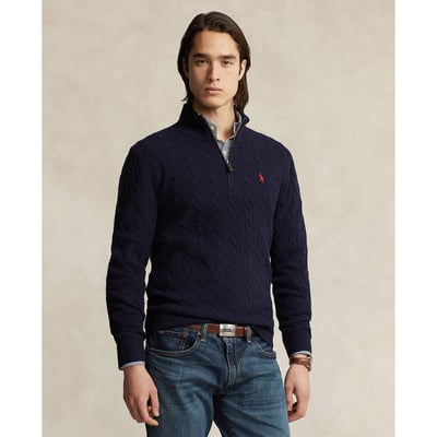  Pull torsadé en laine et cachemire POLO RALPH LAUREN