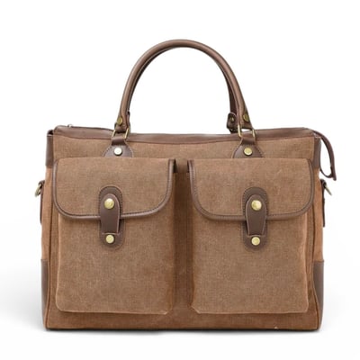 Sac week-end femme cuir et toile ZANZIBAR OH MY BAG