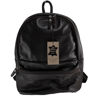 Sac à dos unisexe en cuir italien lisse BRINDISI OH MY BAG