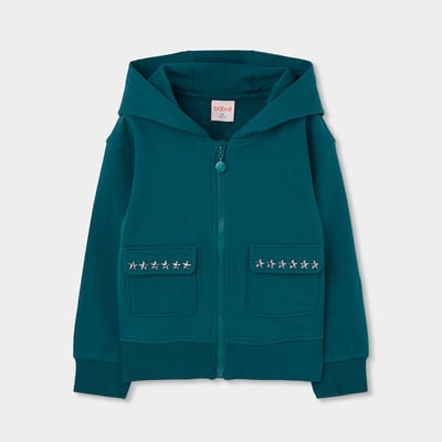 Veste fille en molleton avec étoiles BOBOLI