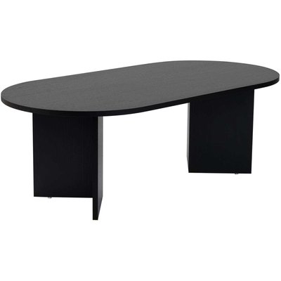 Table basse ovale en aggloméré Sable HANAH HOME