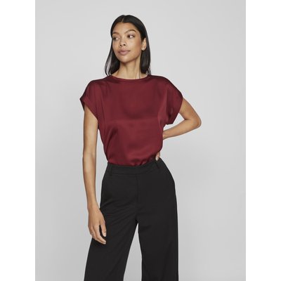 T-shirt satiné, col rond VILA