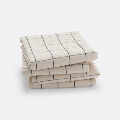 4er-Pack Stoffservietten Tissala, Baumwolle/Leinen LA REDOUTE INTERIEURS