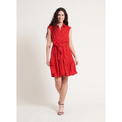 Robe courte en dentelle ESSA NAF NAF