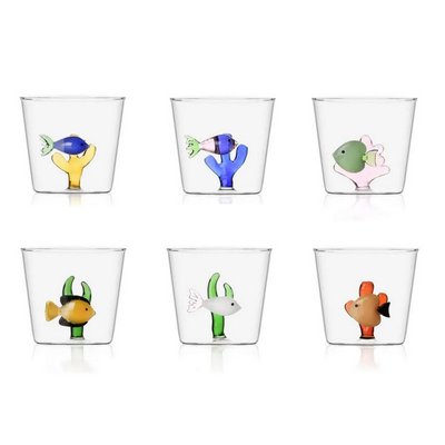 Verres  Marine Garden set de 6 ICHENDORF