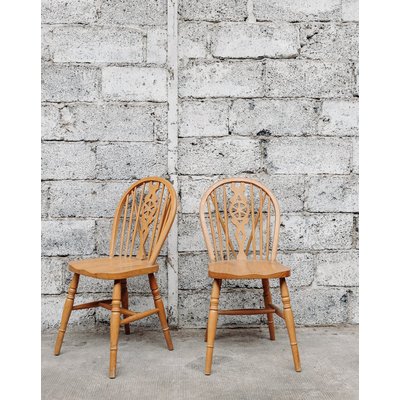 Paire de chaises en bois Alma N°221 - Bon état DEBONGOUT
