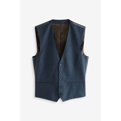 Gilet de costume slim en flanelle texturée NEXT