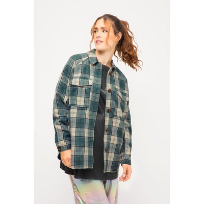 Chemise à carreaux verte femme online