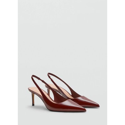Chaussures talon bloc paillettes MANGO