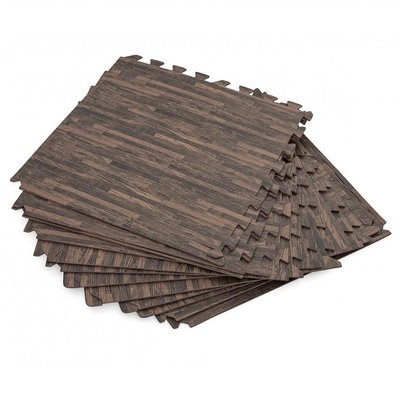 Tapis effet bois pour spa et piscine  3m² - 12 dalles BESTWAY