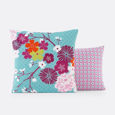 Miss China Floral 100% Cotton Pillowcase LA REDOUTE INTERIEURS